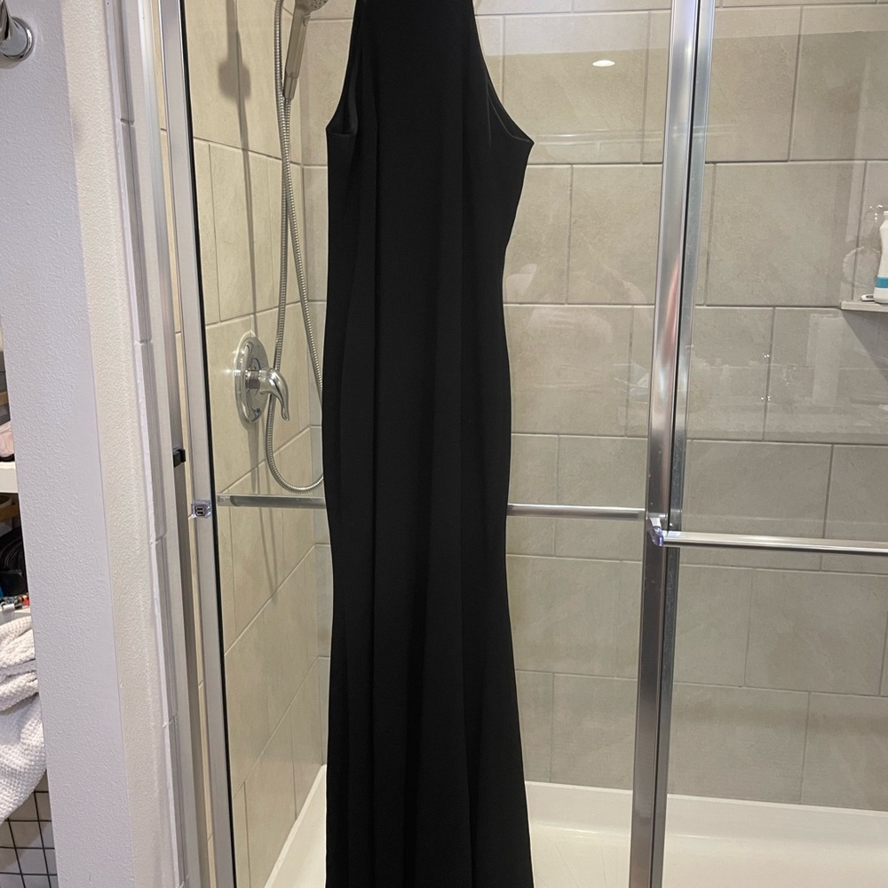 Calvin Klein Black Halter Evening Dress